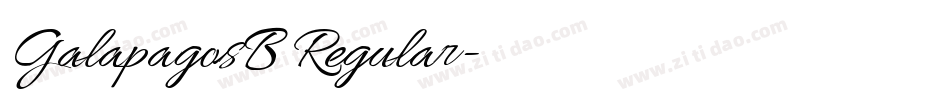 GalapagosB Regular字体转换